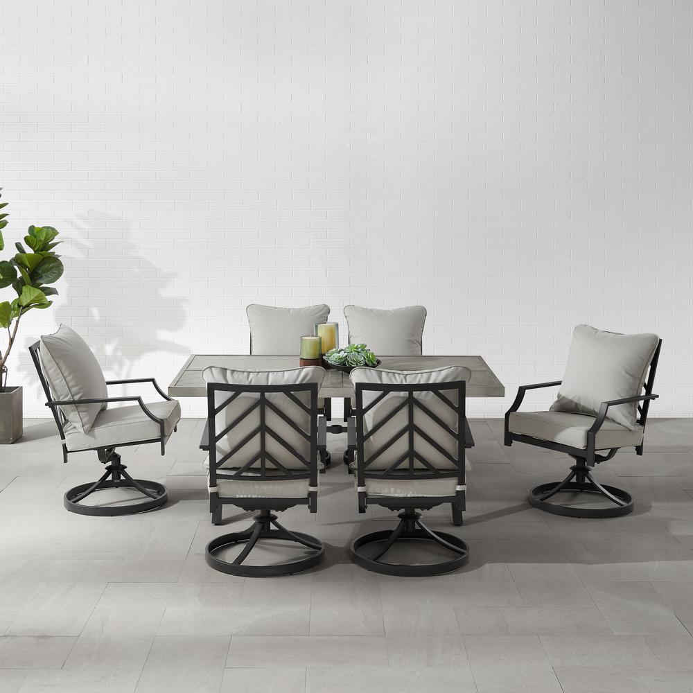 Otto 7Pc Outdoor Dining Set - Table & 6 Swivel Chairs