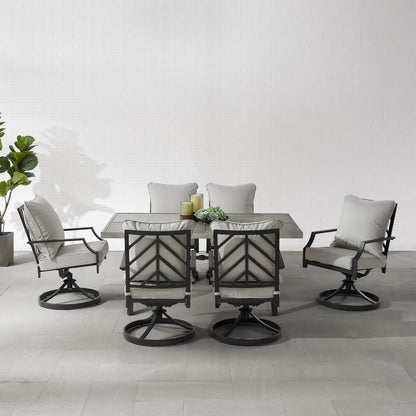 Otto 7Pc Outdoor Dining Set - Table & 6 Swivel Chairs
