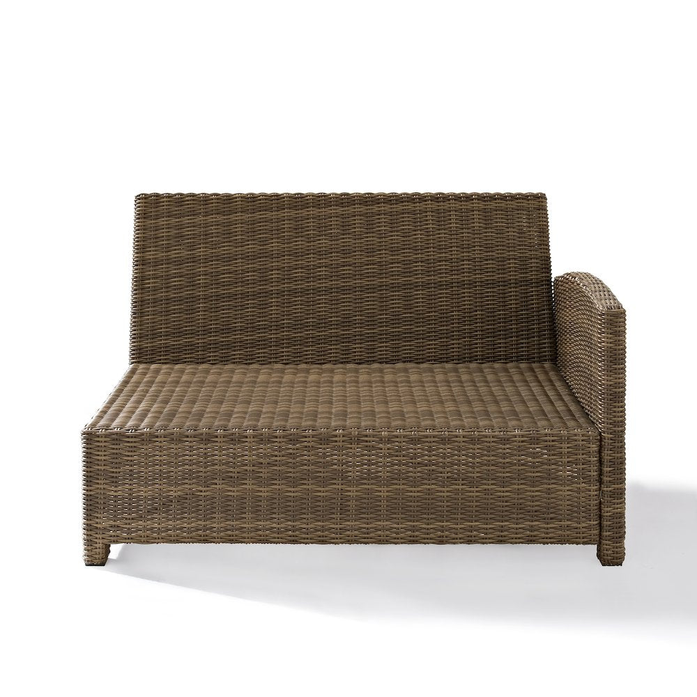 Bradenton Wicker Outdoor Sectional Right Side Loveseat