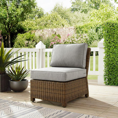 Bradenton Wicker Armless Outdoor Sectional Chair