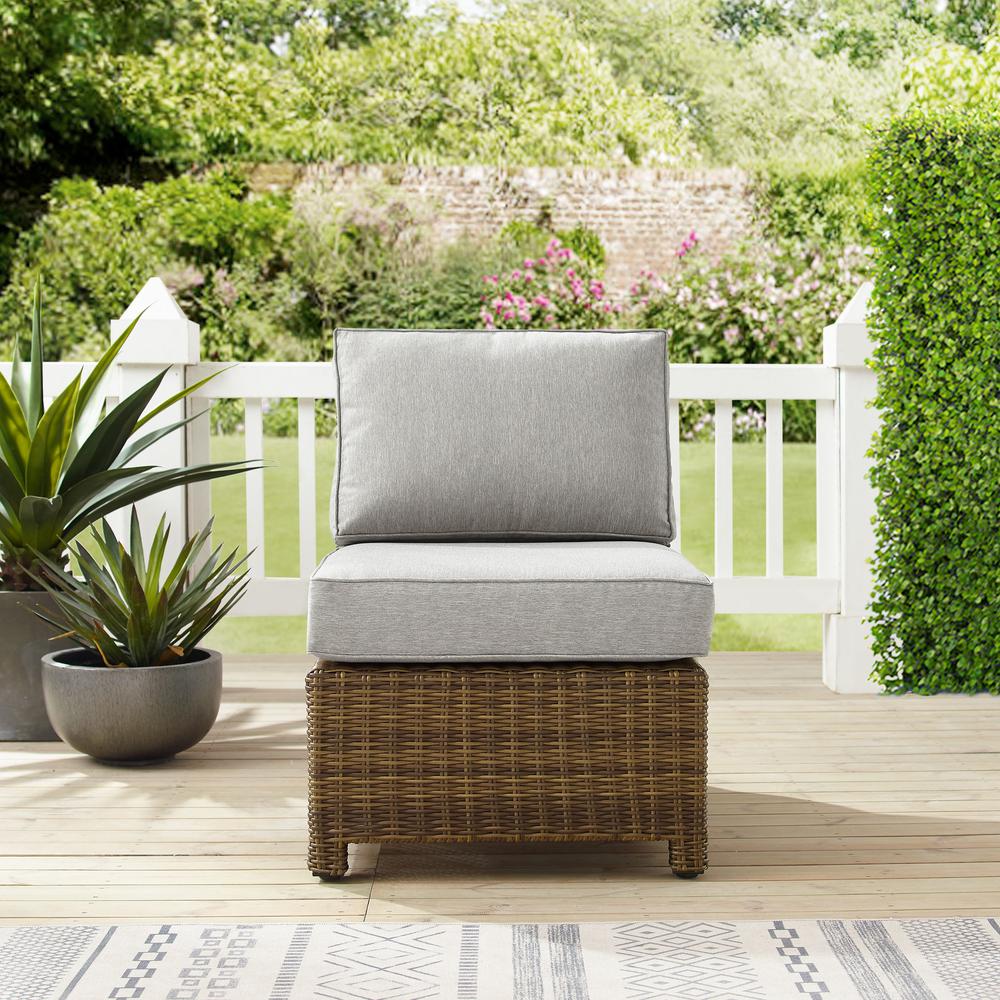 Bradenton Wicker Armless Outdoor Sectional Chair