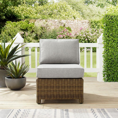 Bradenton Wicker Armless Outdoor Sectional Chair