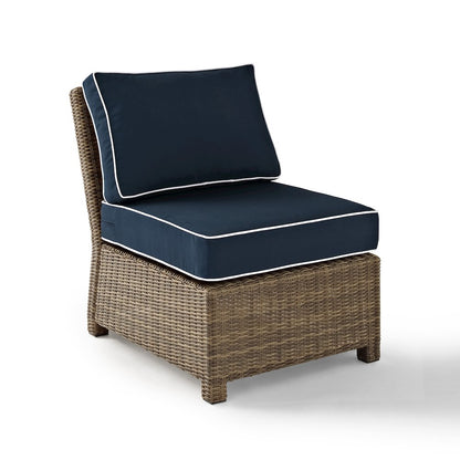 Bradenton Wicker Armless Outdoor Sectional Chair
