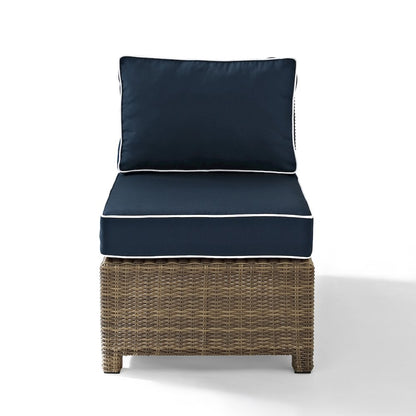 Bradenton Wicker Armless Outdoor Sectional Chair