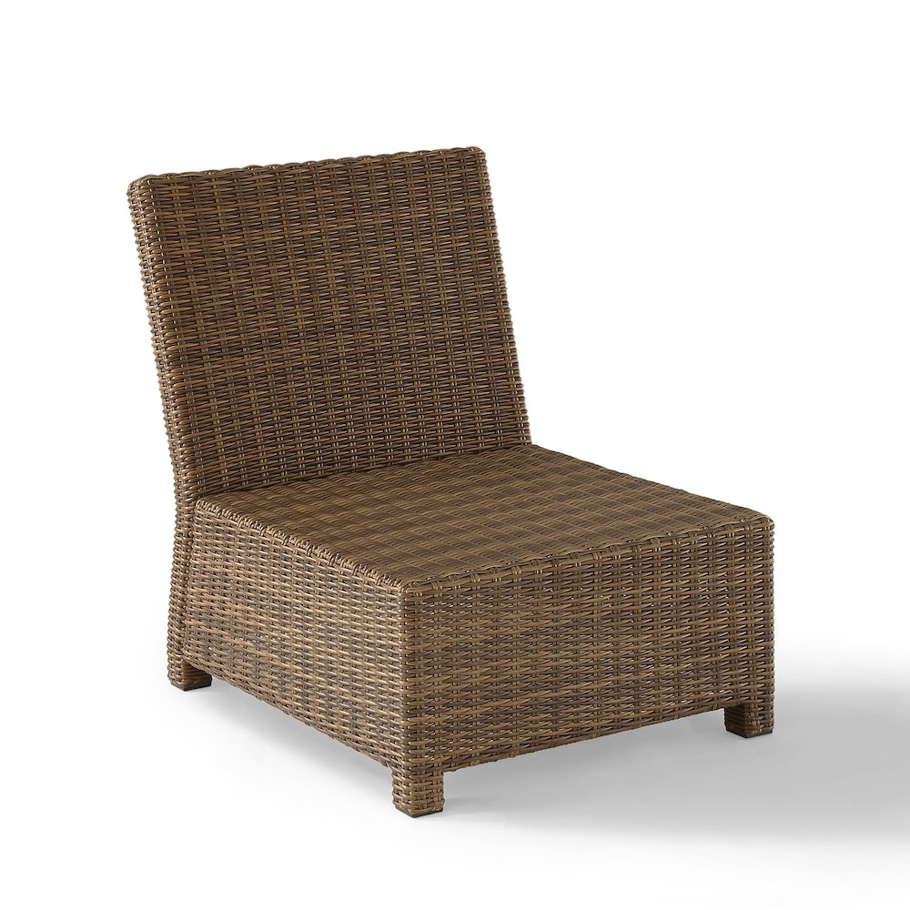Bradenton Wicker Armless Outdoor Sectional Chair