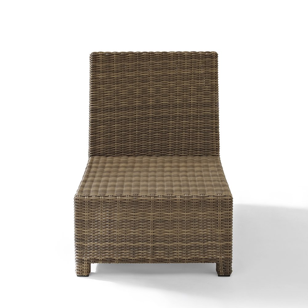 Bradenton Wicker Armless Outdoor Sectional Chair