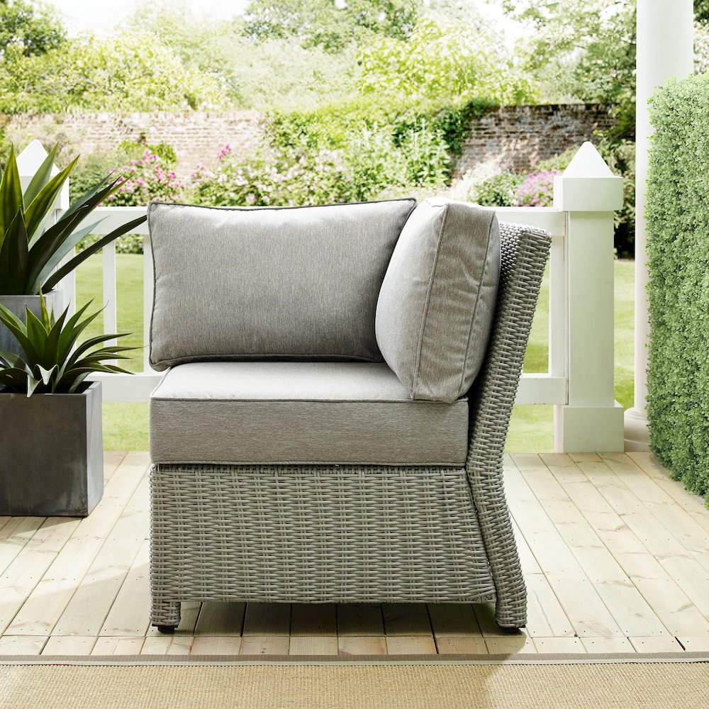 Bradenton Wicker Corner Outdoor Sectional Chair