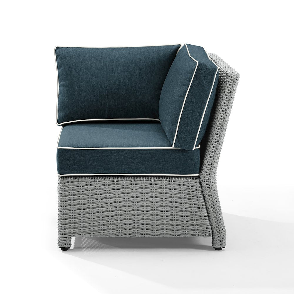 Bradenton Wicker Corner Outdoor Sectional Chair