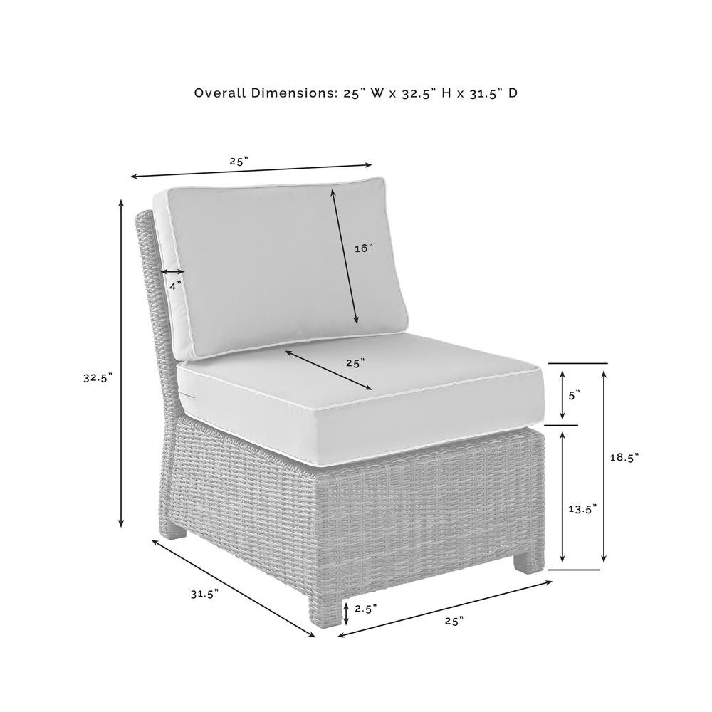 Outdoor Sectional Patio Furniture 5 Piece Set with Brown Wicker, Gray Cushions