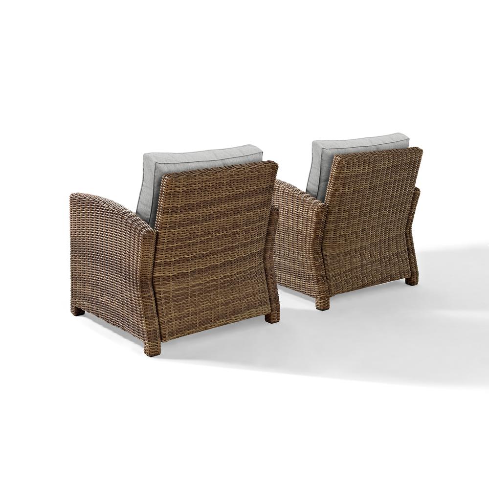 Bradenton 2Pc Wicker Outdoor Chair Set - 2 Armchairs