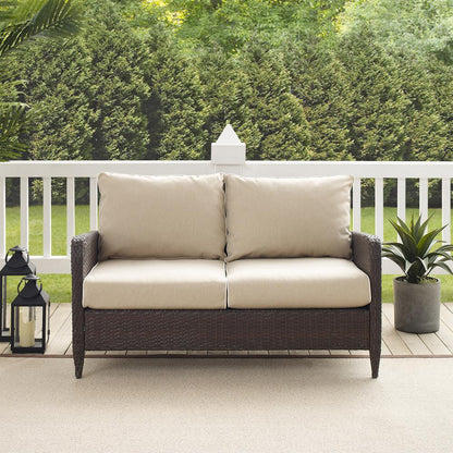Kiawah Wicker Outdoor Loveseat