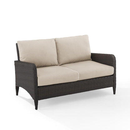 Kiawah Wicker Outdoor Loveseat
