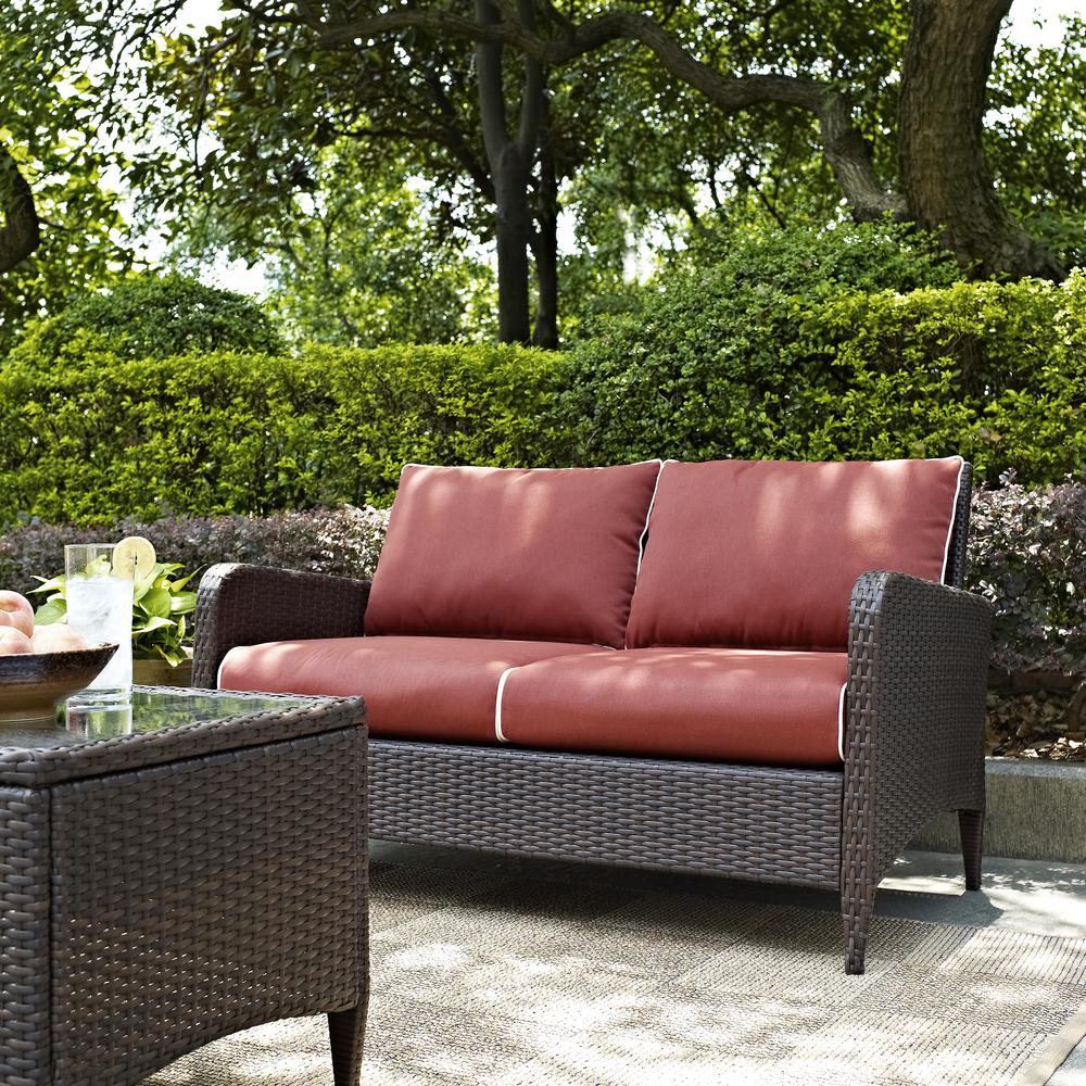 Kiawah Wicker Outdoor Loveseat