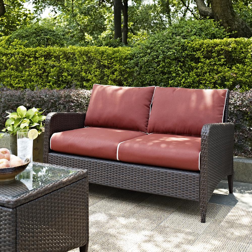 Kiawah Wicker Outdoor Loveseat
