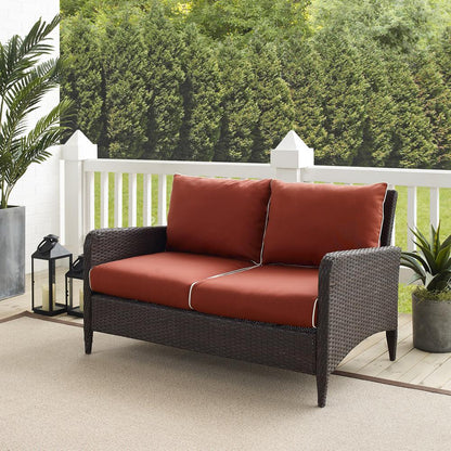 Kiawah Wicker Outdoor Loveseat