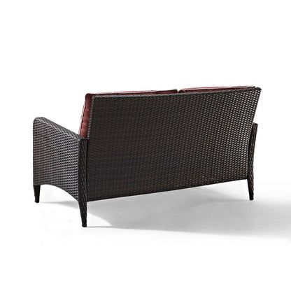 Kiawah Wicker Outdoor Loveseat