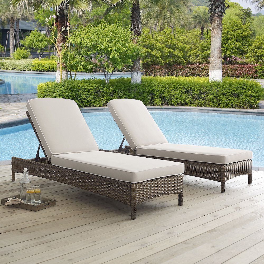 Bradenton Wicker Outdoor Chaise Lounge
