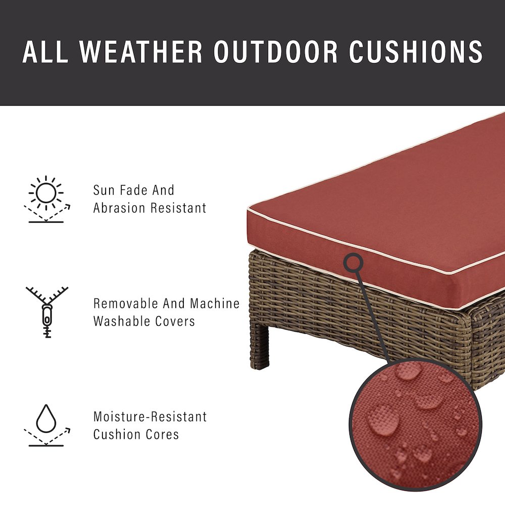 Bradenton Wicker Outdoor Chaise Lounge