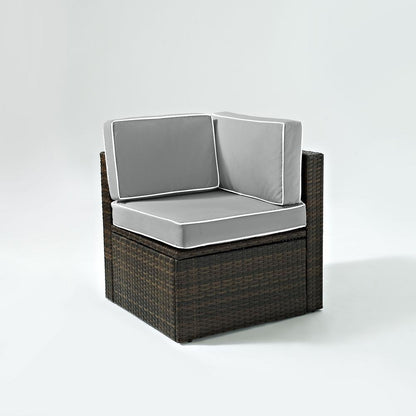 Palm Harbor Wicker Corner Outdoor Sectional Chair