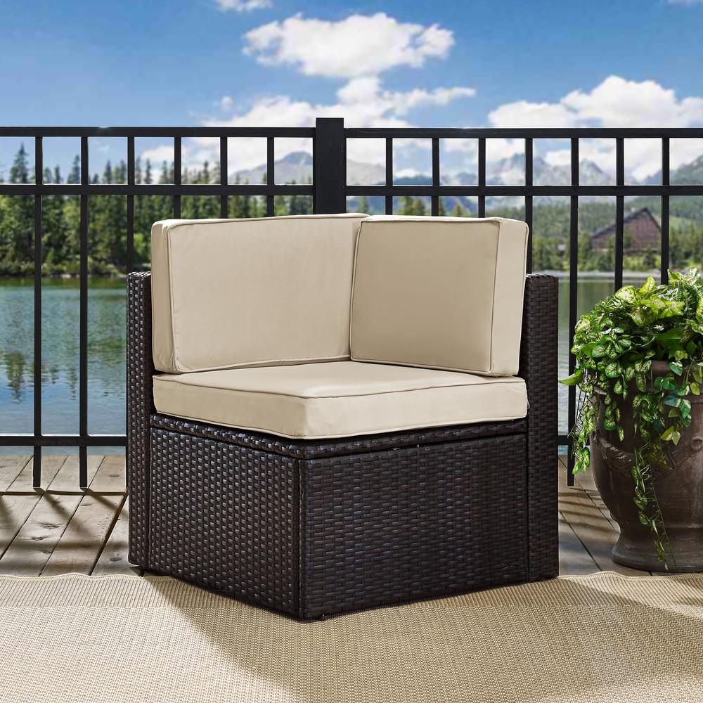 Palm Harbor Wicker Corner Outdoor Sectional Chair