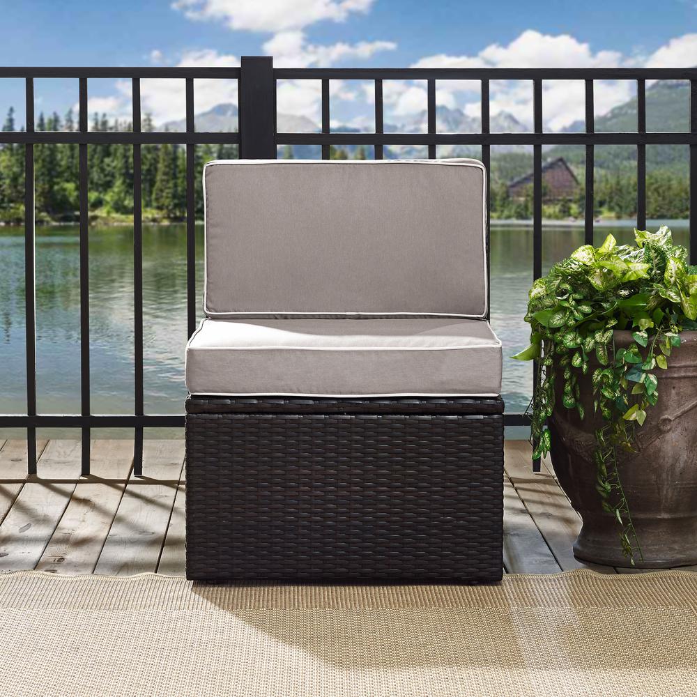Palm Harbor Wicker Armless Outdoor Sectional Chair