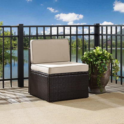 Palm Harbor Wicker Armless Outdoor Sectional Chair