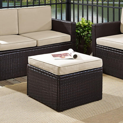 Palm Harbor Wicker Outdoor Ottoman