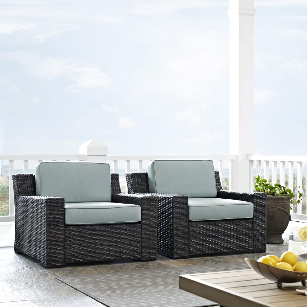 Beaufort 2Pc Wicker Outdoor Chair Set - 2 Chairs