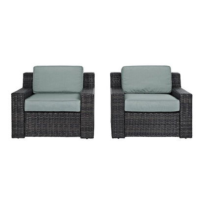 Beaufort 2Pc Wicker Outdoor Chair Set - 2 Chairs