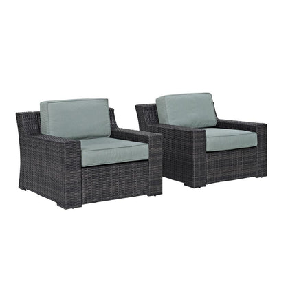 Beaufort 2Pc Wicker Outdoor Chair Set - 2 Chairs