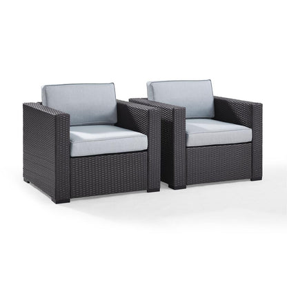 Biscayne 2Pc Wicker Outdoor Chair Set - 2 Chairs