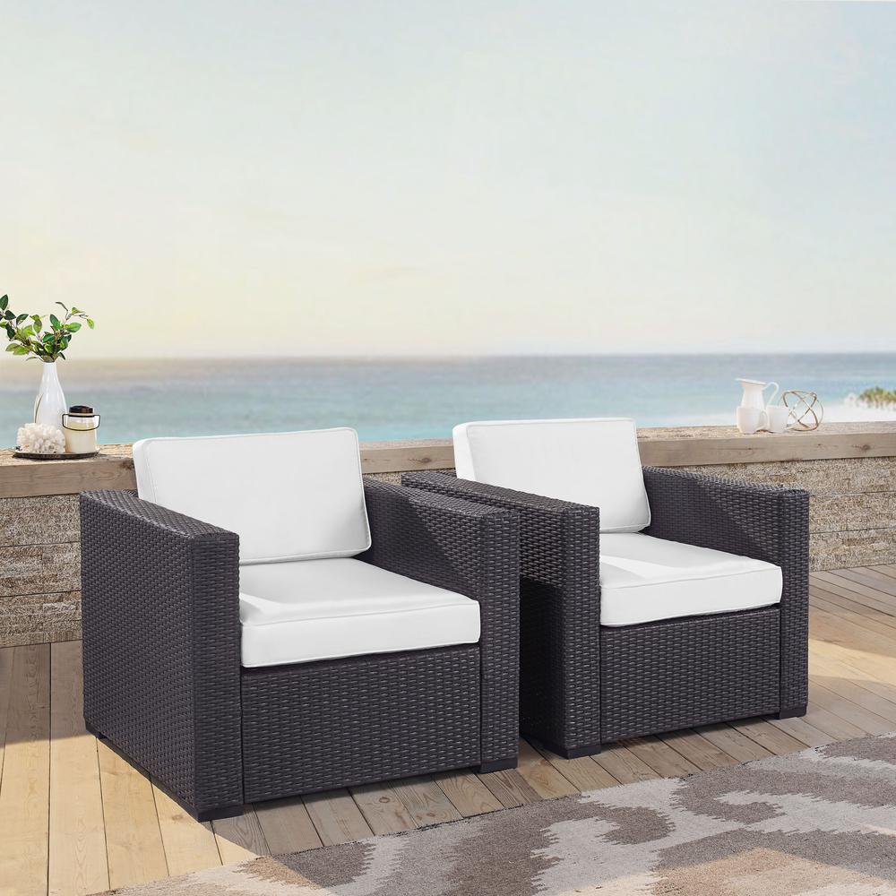Biscayne 2Pc Wicker Outdoor Chair Set - 2 Chairs