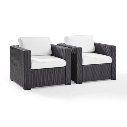 Biscayne 2Pc Wicker Outdoor Chair Set - 2 Chairs