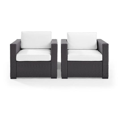 Biscayne 2Pc Wicker Outdoor Chair Set - 2 Chairs