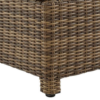 Bradenton 2Pc Armless Wicker Outdoor Chair Set - 2 Armless Chairs