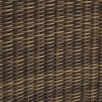 Bradenton 3Pc Armless Wicker Outdoor Chair Set - Side Table & 2 Armless Chairs