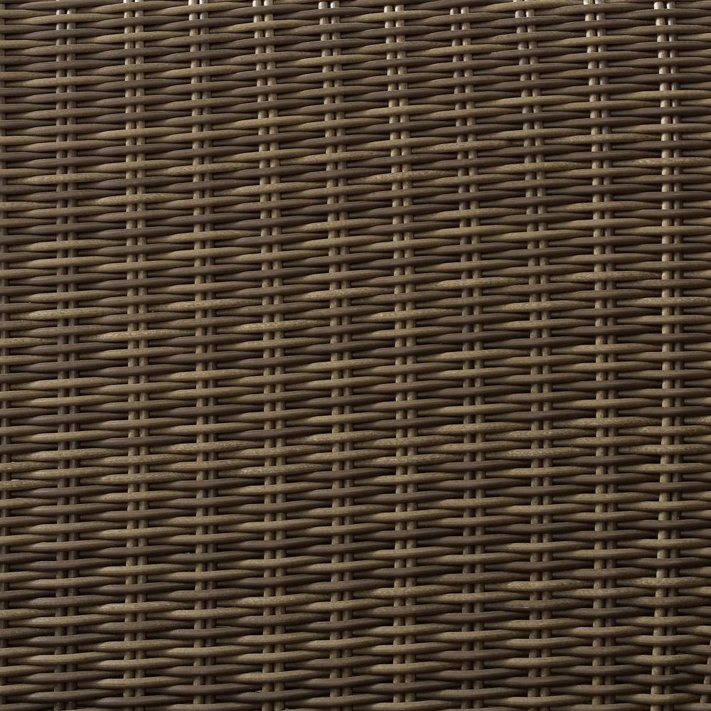 Bradenton 2Pc Wicker Outdoor Chair Set - Armchair & Ottoman