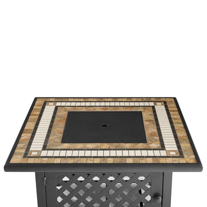 Bradenton 5Pc Outdoor Chair Set W/ Fire Table, & 4 Armless Chairs