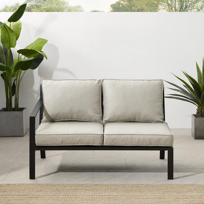 Clark Outdoor Sectional Left Side Loveseat