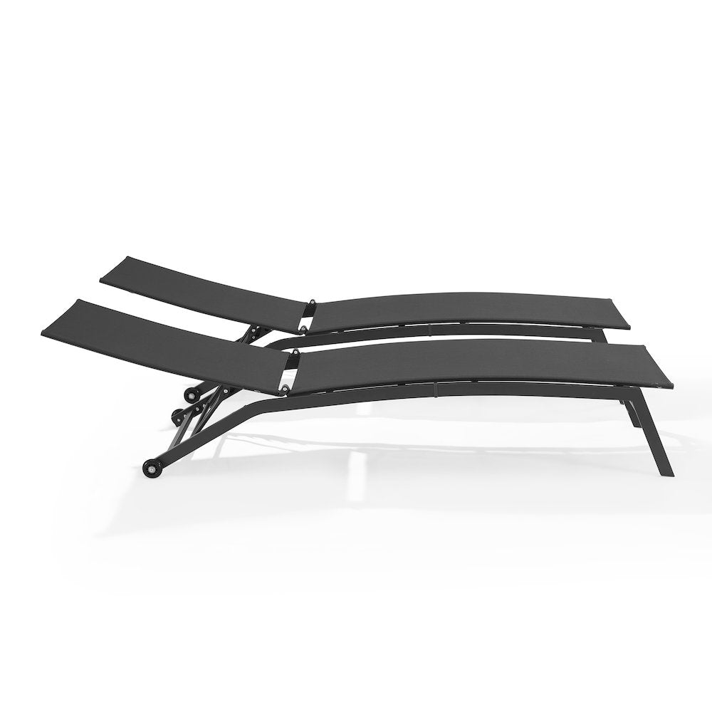 Weaver 2-Piece Outdoor Chaise Lounge Set - 2 Lounge Chairs