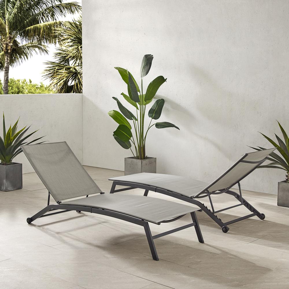 Weaver 2-Piece Outdoor Chaise Lounge Set - 2 Lounge Chairs