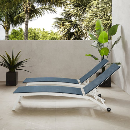 Weaver 2-Piece Outdoor Chaise Lounge Set - 2 Lounge Chairs