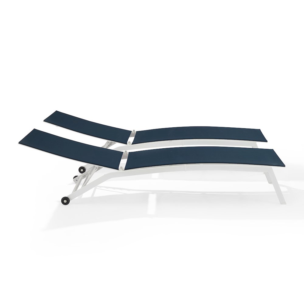 Weaver 2-Piece Outdoor Chaise Lounge Set - 2 Lounge Chairs