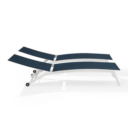 Weaver 2-Piece Outdoor Chaise Lounge Set - 2 Lounge Chairs