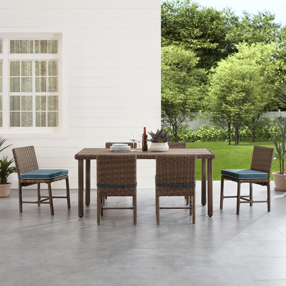 Bradenton 7Pc Wicker Outdoor Dining Set - Dining Table & 6 Dining Chairs