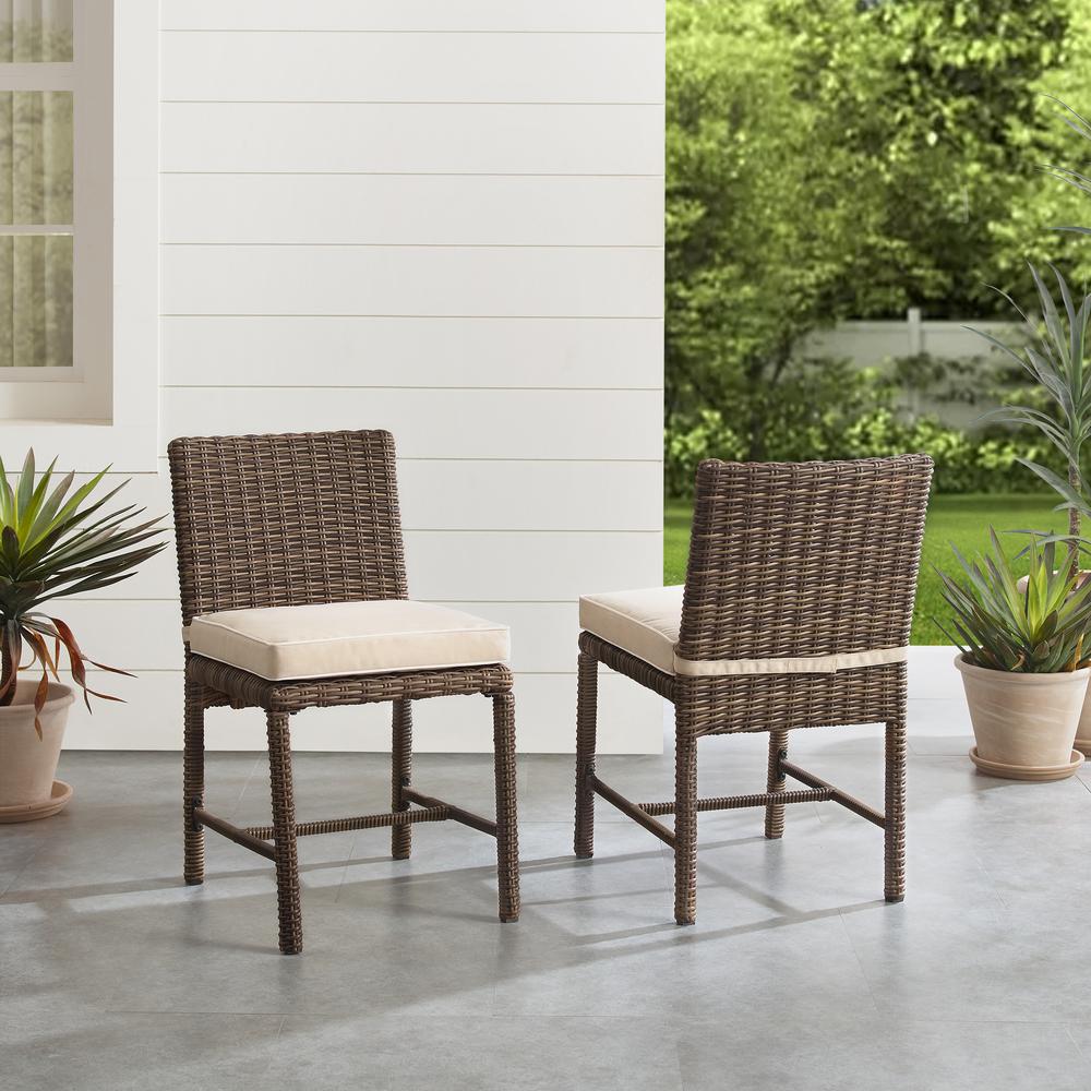 Bradenton 2Pc Wicker Outdoor Dining Chair Set - 2 Dining Chairs