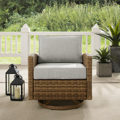 Bradenton Wicker Swivel Rocker Outdoor Chair