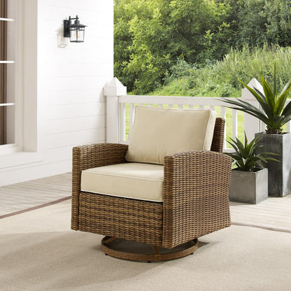 Bradenton Wicker Swivel Rocker Outdoor Chair