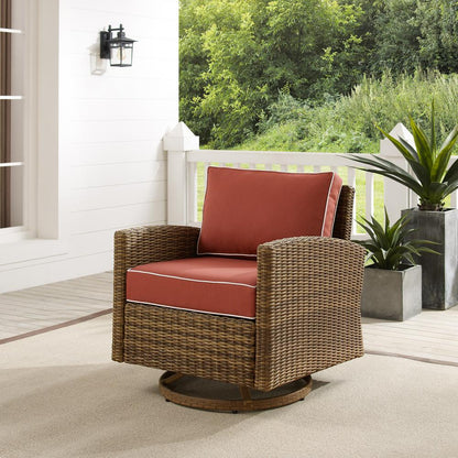 Bradenton Wicker Swivel Rocker Outdoor Chair