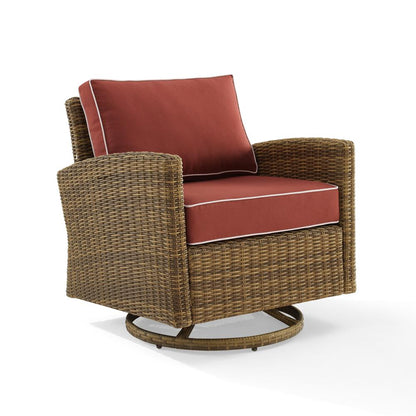 Bradenton Wicker Swivel Rocker Outdoor Chair